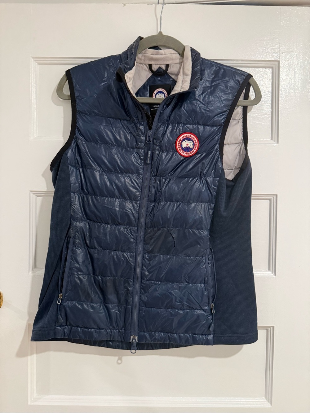 Canada Goose Navy Quilted Down-Blend Vest with Light Lining